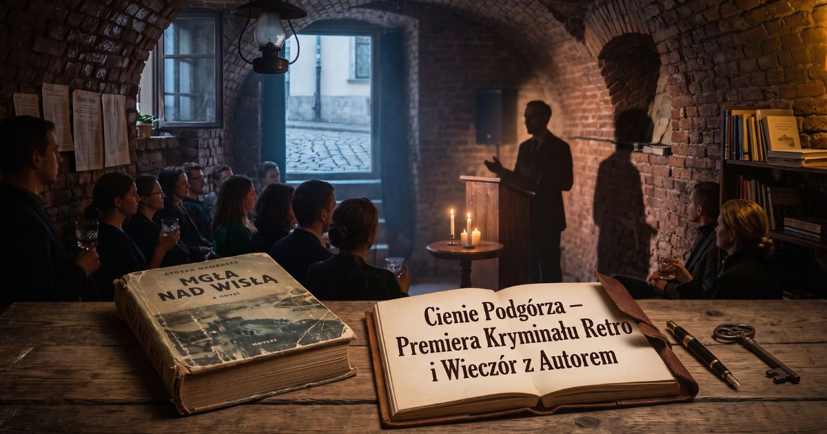 „Cienie Podgórza” – Premiera Kryminału Retro i Wieczór z Autorem